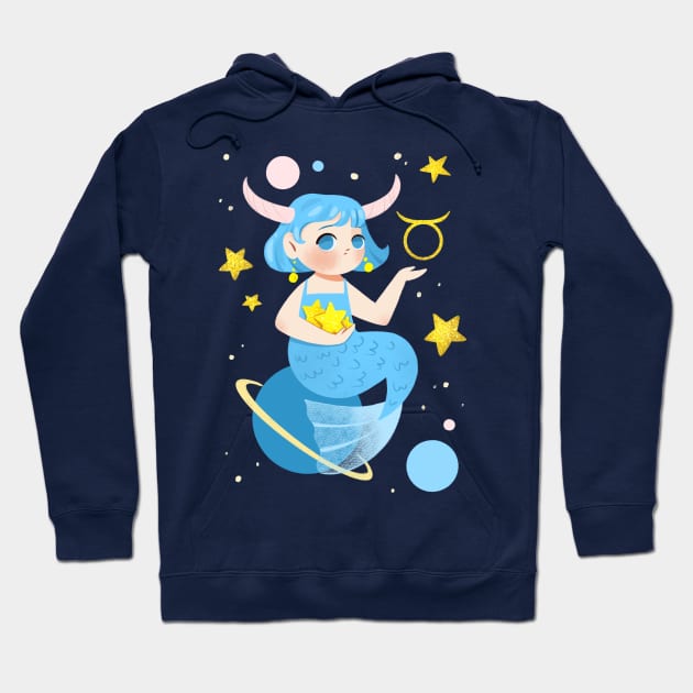 Taurus Mermaid Hoodie by Lobomaravilha